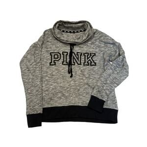 PINK Victoria’s Secret Gray Cowl Neck Sweatshirt XS